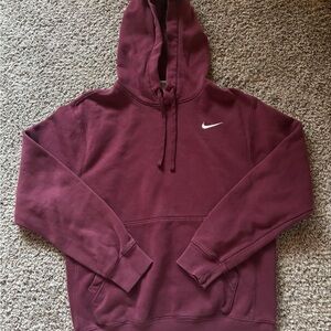 New Nike Burgundy Hoodie